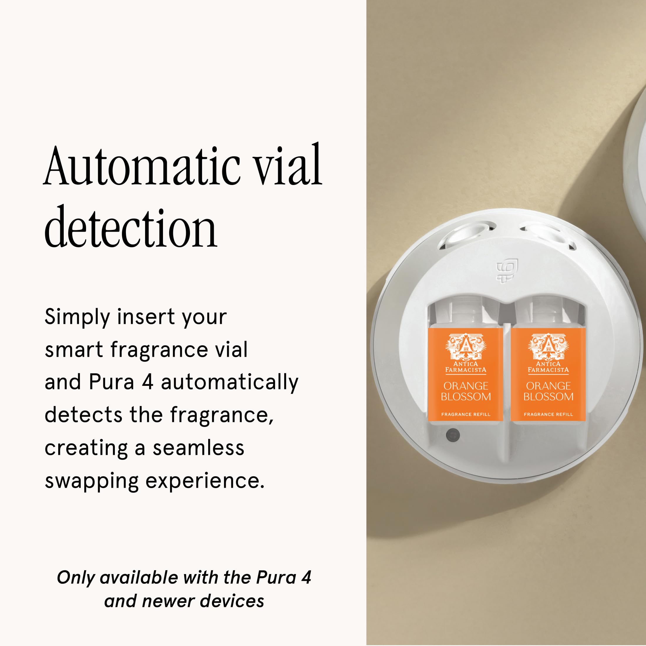 Pura & Antica Farmacista Home Scent Refill - Smart Home Air Diffuser - Up to 120-Hours of Luxury Fragrance per Refill - Household Essential - Safe Diffuser Fragrance - Orange Blossom - Image 5