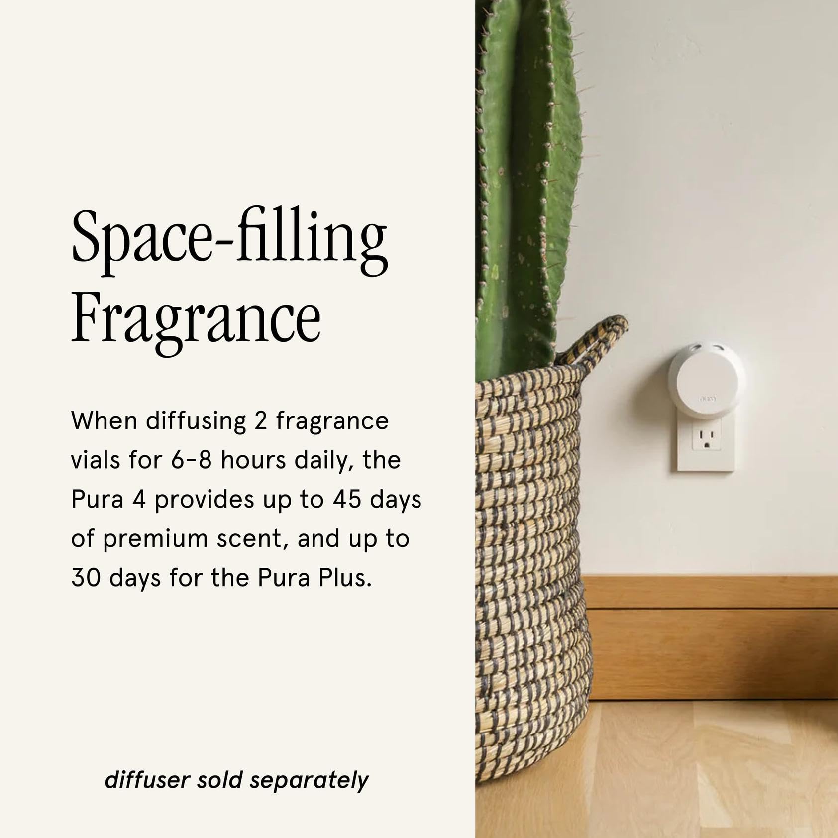 Pura & Aromatique Home Scent Refill - Smart Home Air Diffuser Fragrance - Up to 120-Hours of Luxury Fragrance per Refill - Household Essential - Clean Diffuser - Cotton Ginseng - 2 Pack - Image 3