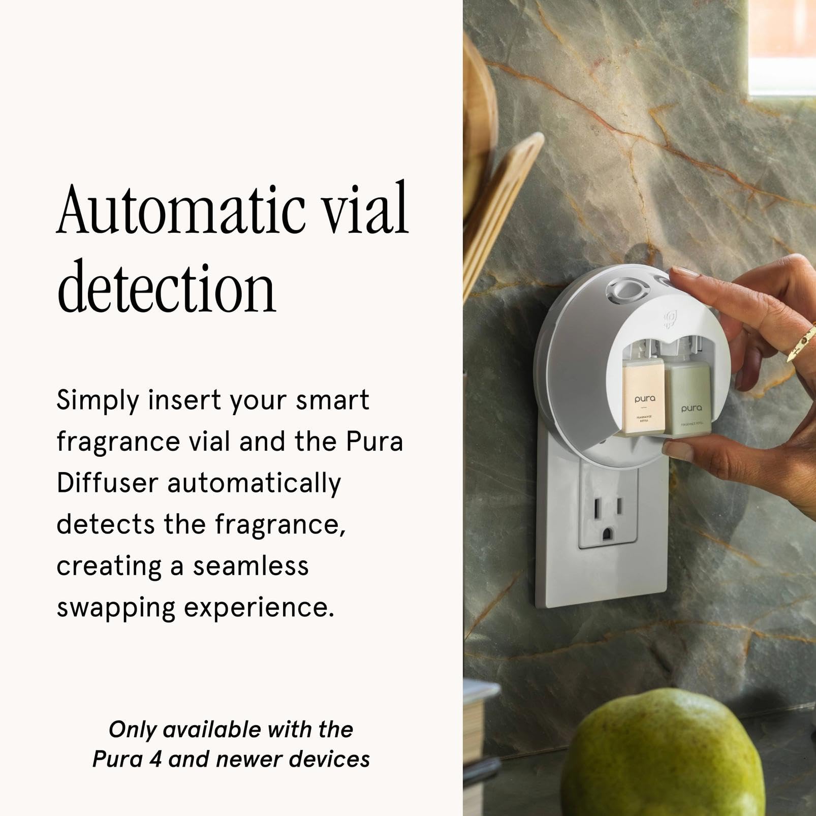 Pura & Aromatique Home Scent Refill - Smart Home Air Diffuser Fragrance - Up to 120-Hours of Luxury Fragrance per Refill - Household Essential - Clean Diffuser - Cotton Ginseng - 2 Pack - Image 5