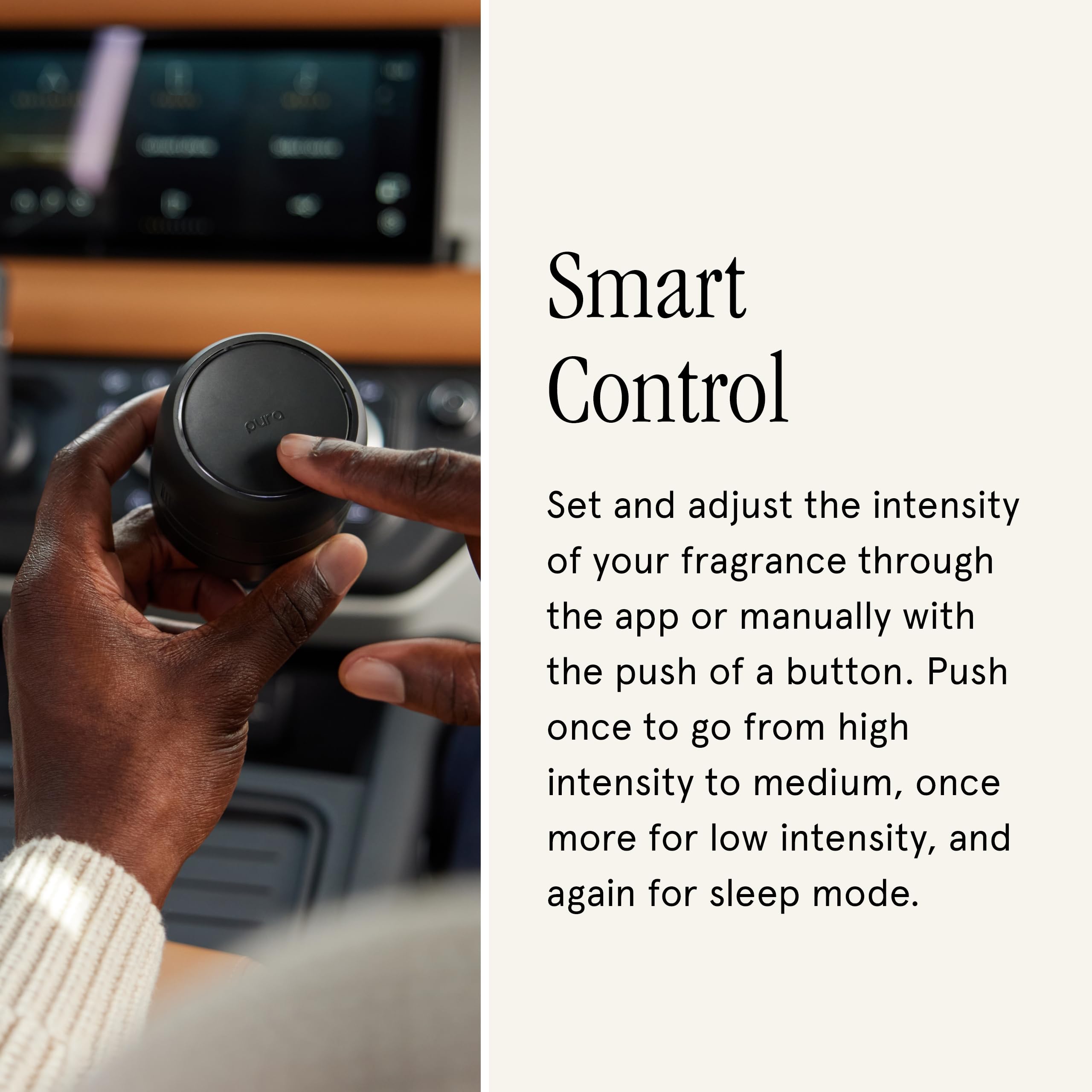 Pura Car Pro - Smart Fragrance Diffusion - Rechargeable & Cordless Fragrance Diffusion - Portable Smart Car Diffuser with USB-C Cable - Start & Stop Accelerometer Detects Motion - Diffuser Only - Image 5