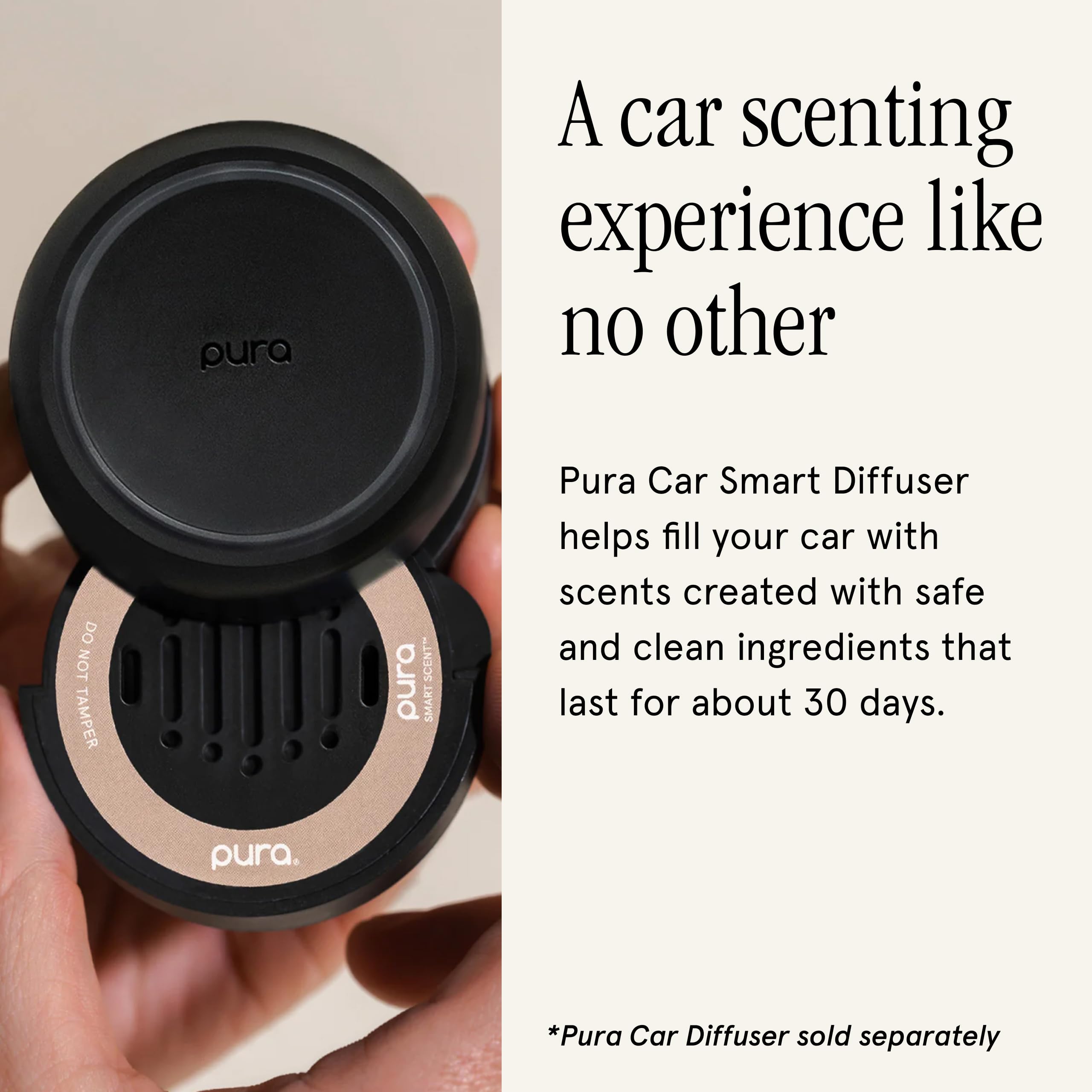 Pura Car Scent Refill - Fragrance for Pura Car Diffuser - Clean & Safe Luxury Diffuser Scent - Long-Lasting Fragrance for 30 Days of Aroma - Fall & Winter Household Essential - Cozy Cashmere - Image 3