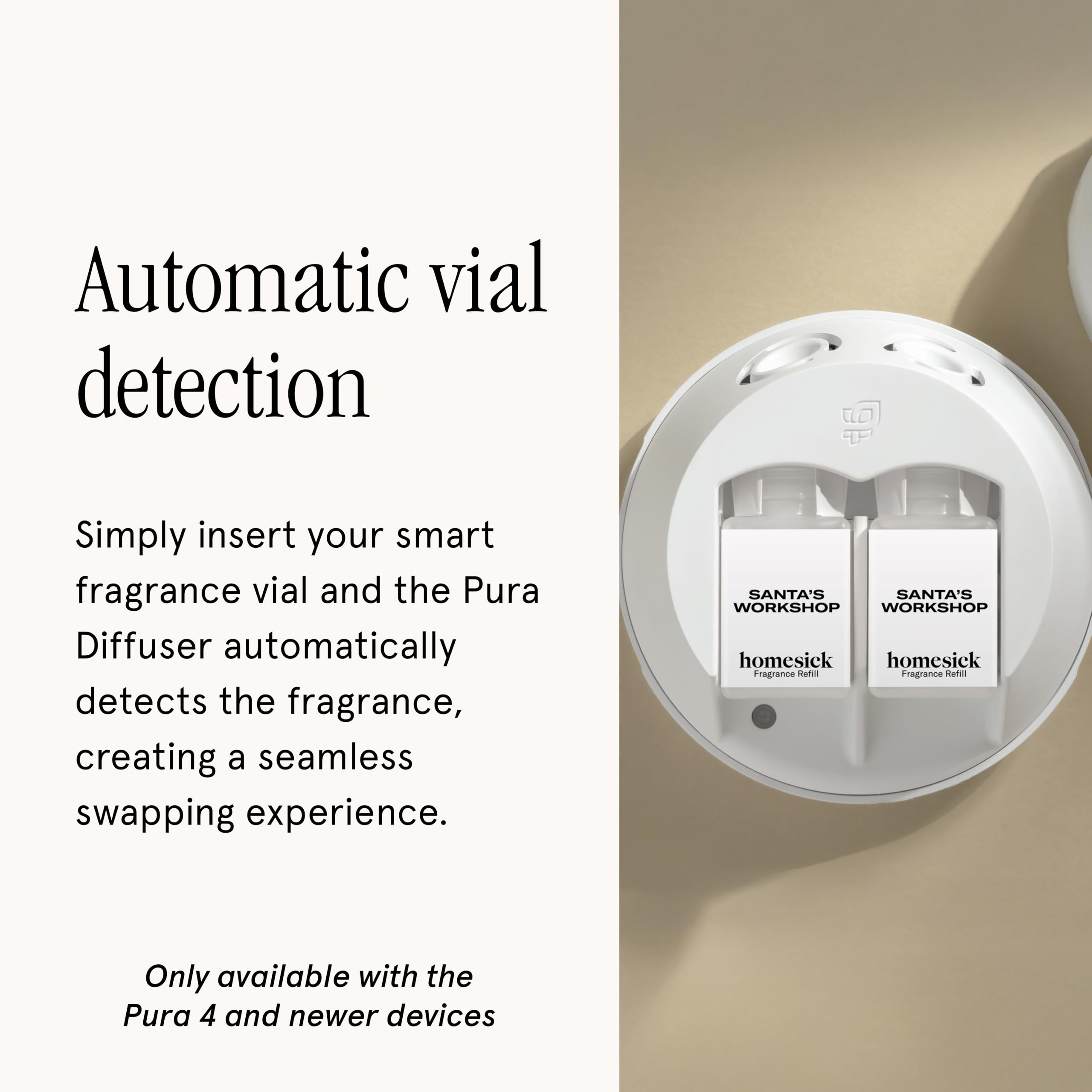 Pura & Homesick Home Scent Refill - Smart Home Air Diffuser Fragrance - Long-Lasting Luxury Scent per Refill - Clean Diffuser Fragrance - Household Essential - 2 Pack, Santa's Workshop - Image 5