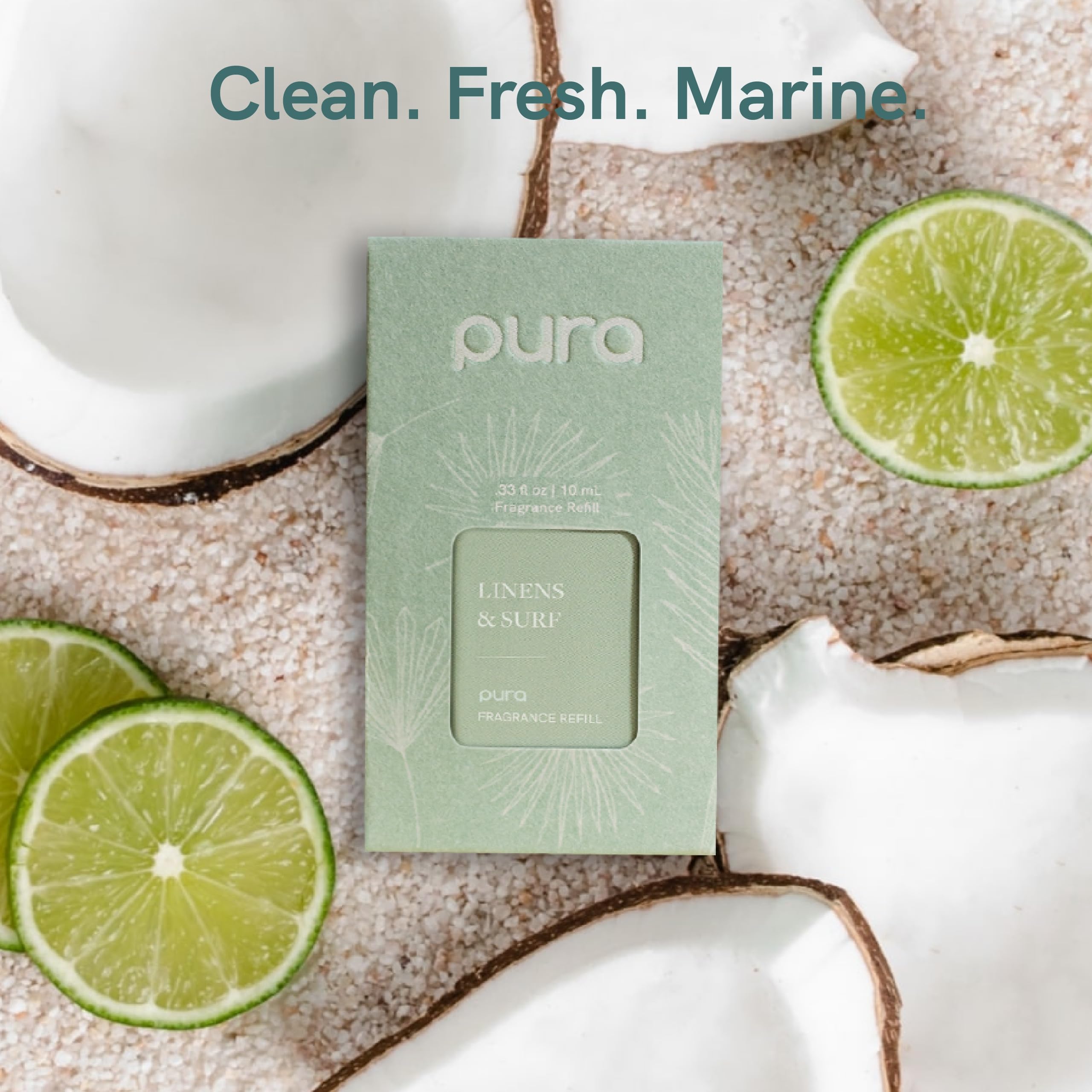 Pura Smart Fragrance Bundle - Pura & Becki Owens - Fragrance for Smart Home Air Diffuser - Room Freshener - Includes Linens & Surf & Atmosphere - Image 3