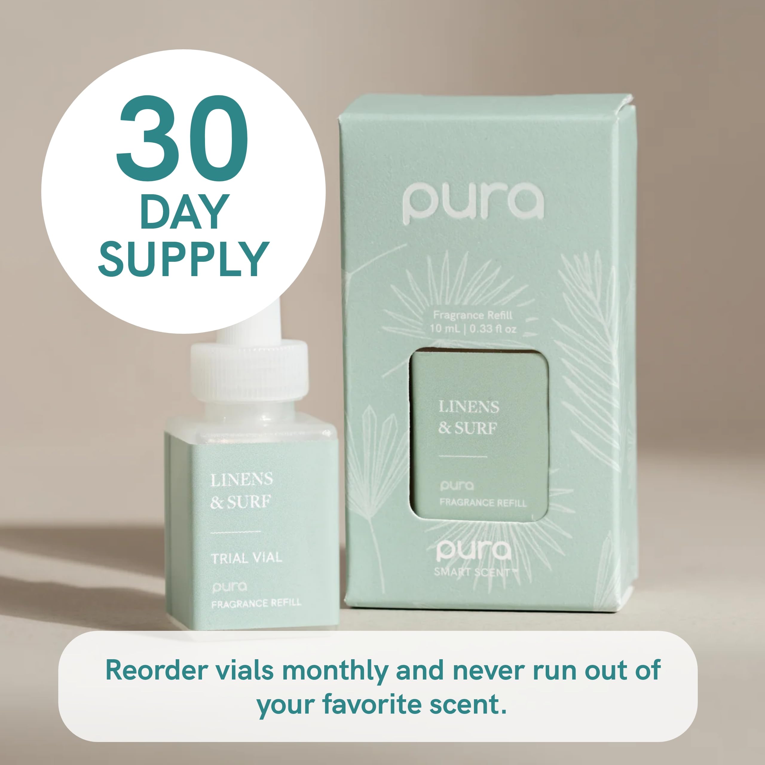 Pura Smart Fragrance Bundle - Pura & Becki Owens - Fragrance for Smart Home Air Diffuser - Room Freshener - Includes Linens & Surf & Atmosphere - Image 5