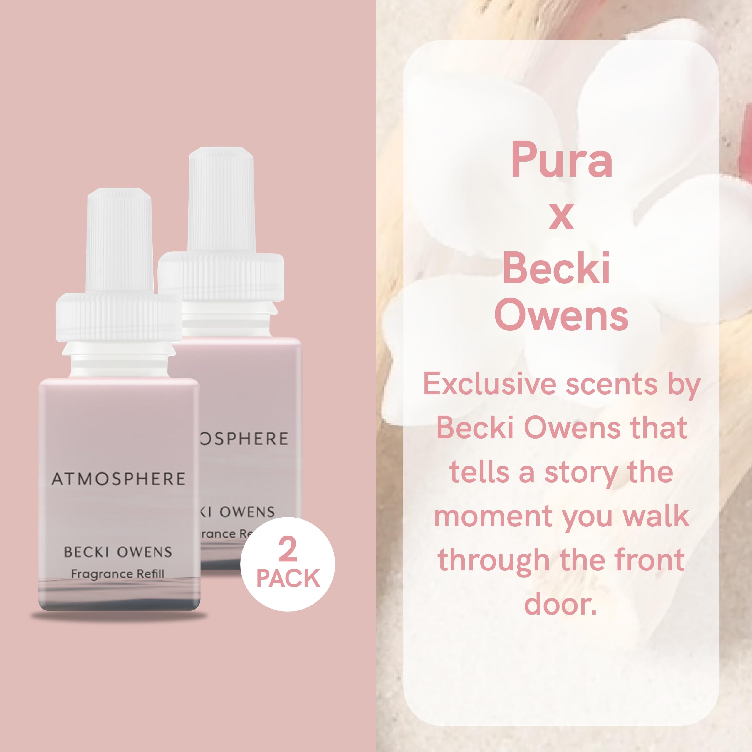 Pura Smart Fragrance Bundle - Pura & Becki Owens - Fragrance for Smart Home Air Diffuser - Room Freshener - Includes Linens & Surf & Atmosphere - Image 6