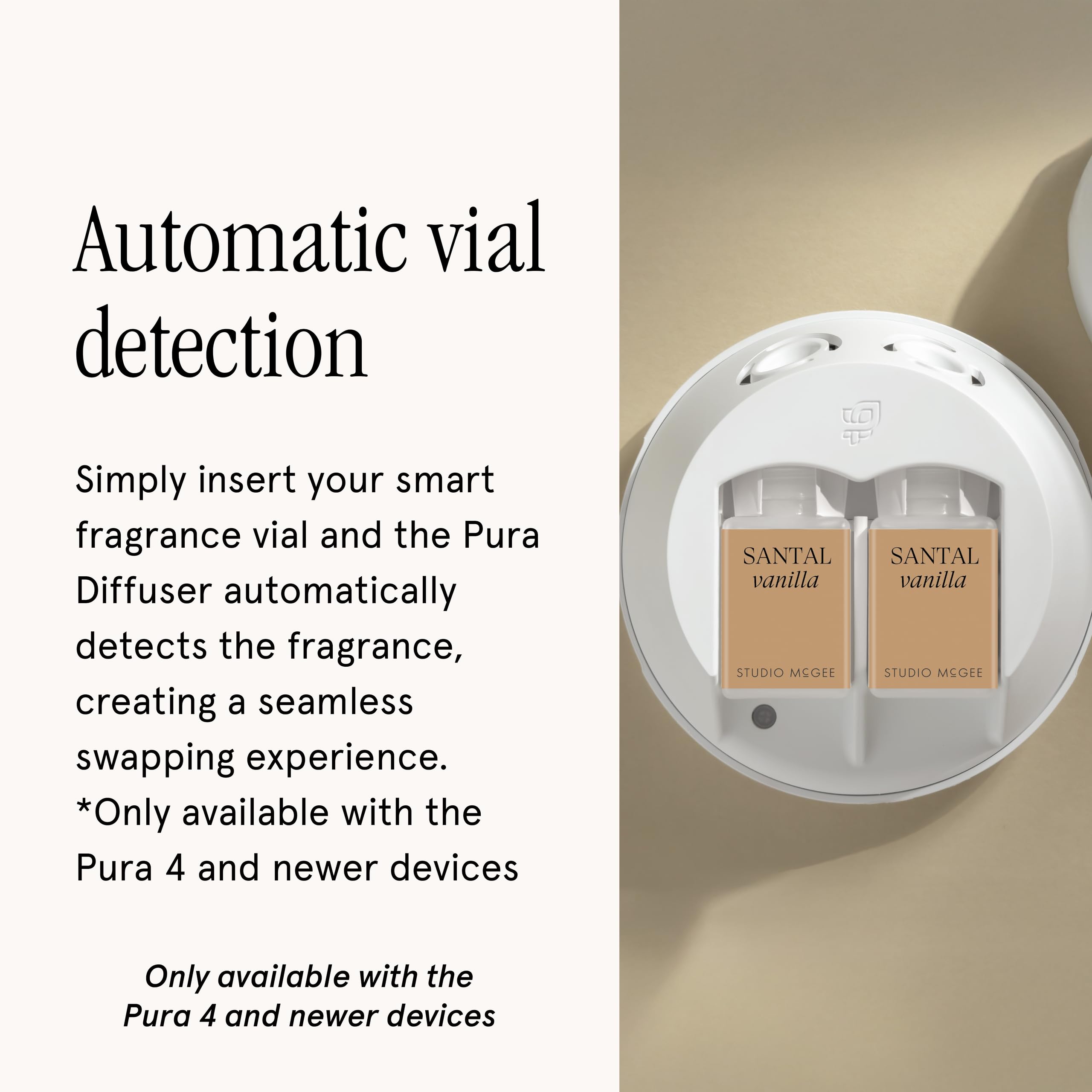 Pura x Studio McGee Home Scent Refill - Smart Air Diffuser - Long-Lasting Luxury Fragrance per Refill - Home Essential - Clean & Safe Diffuser Fragrance - 2 Pack, Santal Vanilla - Image 5